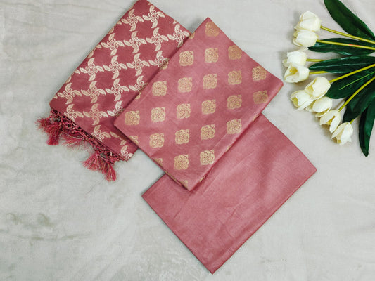dress-peach-banarasi-pastel-material