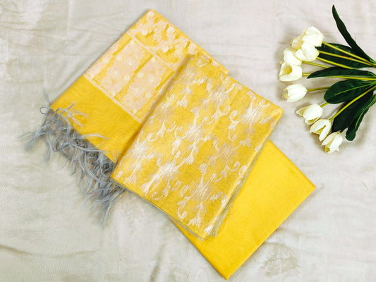 dress-yellow-banarasi-pastel-material